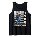 42nd birthday bear legends december 1983 42 years old mens canotta