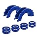 AUTMATCH Pack of 2 D-Ring Shackle Isolators Washers Kit 2 Rubber Shackle Isolators and 4 Washers Fits 3/4 Inch Shackle Gear Design Rattling Protection Shackle Cover Sapphire