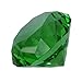 Giant 100 mm Emerald Green Cut Glass Faceted Crystal Diamond
