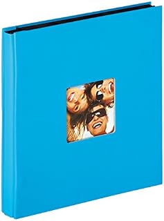 Walther Design Album Fotograficzny Niebieski 400 Zdjęć 10x15 cm Wsuwany Album z wycięciem na okładkę, Fun EA-110-L
