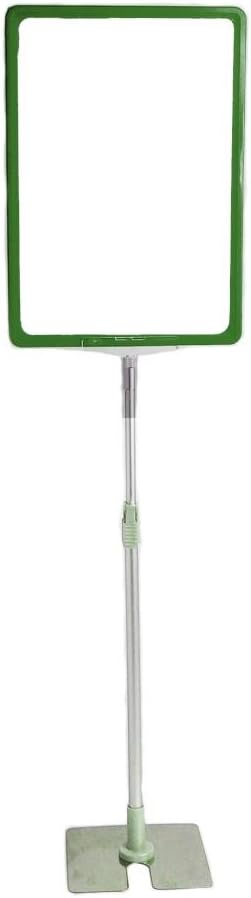 New Green Adjustable Height Custom Floor Display Stand Sign Holder Poster Frame A4