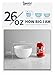 Sweese 111.001 Porcelain Square Bowl Set - 26 Ounce for Cereal, Soup and Fruit - Set of 6, White