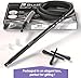 BudPro Medium Silicone Hookah Hose B60in with Aluminum Handle and Spring to Prevent Hookah Hose Flexion