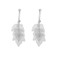 D3:Silver Maple Leaf Earrings