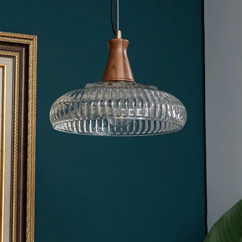 Lámpara de techo empotrada de cristal con pantalla E27 estilo nórdico 5