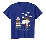 BILHPT00986 Harry Potter Books Maglietta, Bambini, Blu Reale, 8 Anni