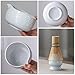 Buucup Matcha Whisk Set, Ceramic Matcha Kit Set Includes Matcha Bowl, Matcha Whisk and Holder, Bamboo Scoop, Scoop Rest, Sifter and Tea Towel - 7 Pcs Matcha Kit for Matcha Lovers(White)