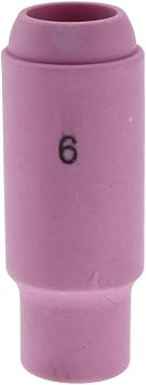 PRO SOURCE TIG Torch Nozzle, Size 6, Compatible with 17, 18 & 26 Series Torches, 10-Pack, Welding Equipment