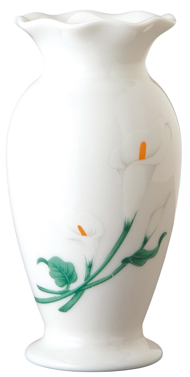 花瓶 白花型カラーリリー [ 5寸 ] | 仏具 仏壇用品 手元供養