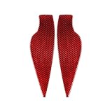 EDRKNFGA Seitendekorations-Patch, kompatibel mit Alfa Romeo Stelvio 2016–2022, Innenzubehör, Kohlefaser-Autoaufkleber(RED)