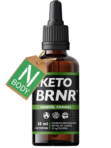 BRNR BODY ONE DROPS, New Balance Tropfen hochdosiert für Männer und Frauen, Keto N Diät, 30 ml (1100 Tropfen)