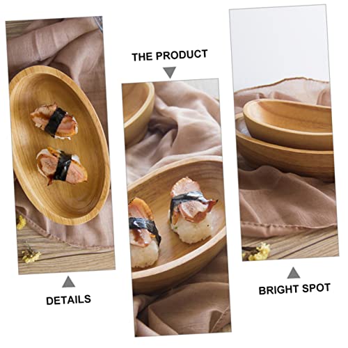 Plato decorativo con forma de barco para sushi miniatura 7