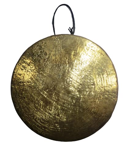 ORIVILLE Brass Percussion Pooja Bell/Gong Bell Ghanta with Stick for Puja, Home Temple, School Institute (7 inches Diameter) - Image 2 thumbnail