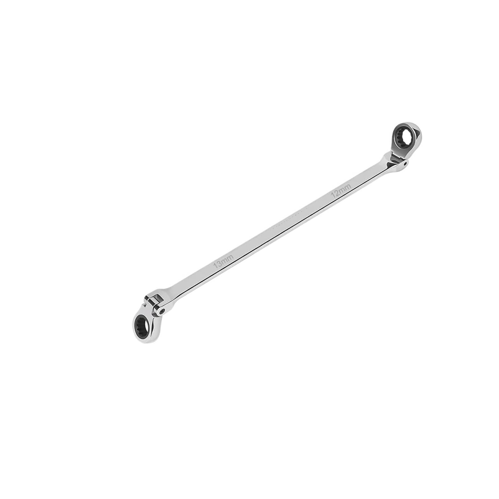 OLAQWENB Torque Wrenches Extra Long Ratcheting Wrenches Double Box End 72-Tooth Wrench Set, Metric 8mm - 19mm Precision Torque Wrench(12mm-13mm)