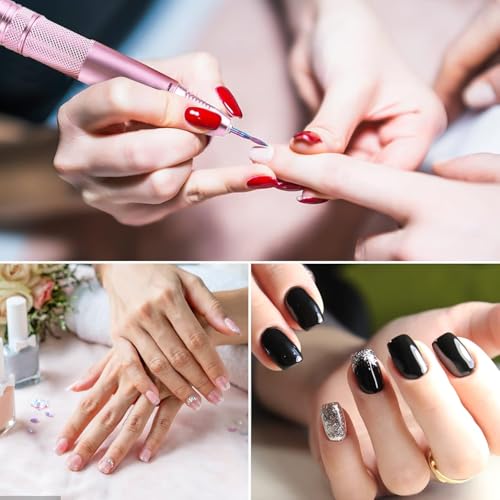 Image of ZIBUYU 13PC Nail Art Drill Kit for Women Universal Carbide Manicure Pedicure Drill Kit for Women, Interchangeable Micro Drill Bits Set for Shaping, Cleaning, Gels, or Dip Powder Nails(Storage Rack)