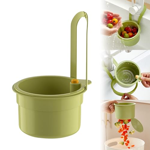 Sieb für Spülbecken, Snap-Button Spülbecken Sieb Wasserhahn Hängend, Abnehmbare silikon Waschbecken sieb, für Waschen/Organizer in Küche, Waschbecken Sieb Küchensieb