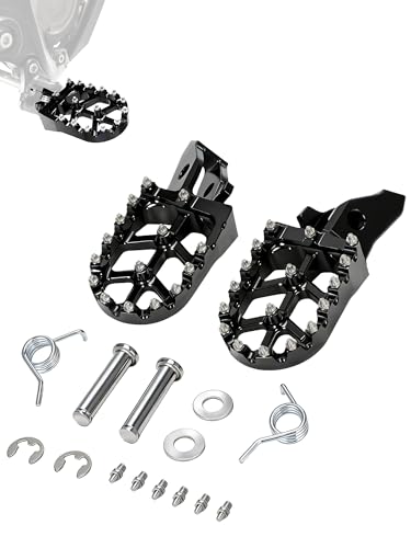 BAOUFF Foot Pegs for Surron Ultra Bee 7075 Aluminum CNC Footpegs Footrests Pedals for Dirt Bike Sur Ron Ultrabee Black