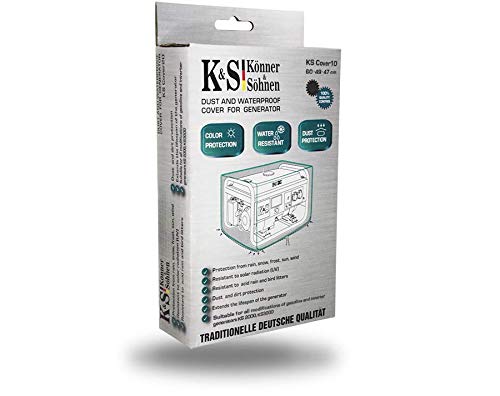 Könner & Söhn KS Cover 10 - Cubierta protectora de poliéster impermeable, a prueba de polvo y robusta para proteger el generador