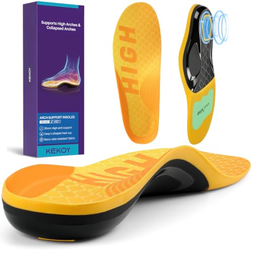KEKOY Heavy Duty Plantar Fasciitis Insoles