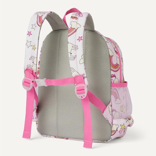 Amazon Essentials Kinder-Schulrucksack mit Mehreren Staufächern, Schultasche für Bücher und Schulmaterial, Reißfest, Rosa