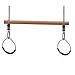 Produktbild Loggyland Holztrapez mit Turnringen/Ringen I Trapezschaukel mit Metallringen BLAU