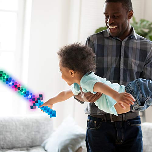 Fun Central Led Light Up Pixel 8-Bit Toy Sword For Kids #TOP6