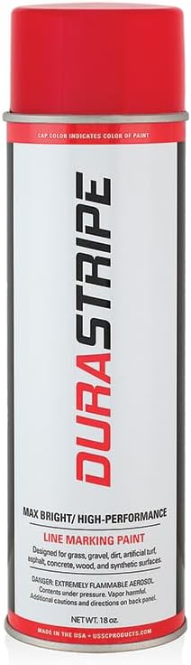 DuraStripe Athletic Field Marking Paint (Red) 12-18oz Cans