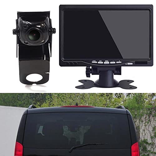 7 Inch TFT LCD Screen Car Monitor + Brake Light Car Roof Reversing Camera Set Replacement for Mercedes Benz Viano Vito W639 V6 Van 3 2003-2014 Brake Light Camera Van Business MPV SUV - Image 3