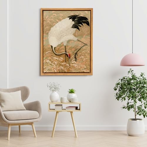 Image of 9x12 Canvas Floating Frame,0.9 inch Deep Canvas Frame,Walnut Brown | HUACANVAS Canvas Floater Frame,Floater Frame for Canvas Painting,Floating Frames for Wall Decor(9 inchx12 inch,Walnut Brown)