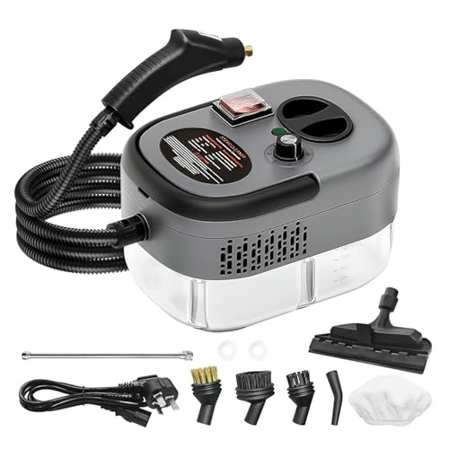 Handheld Steam Cleaner, BPA-Free Pressurized Steamer with 3 Brush Heads, Portable Steam Cleaner for...