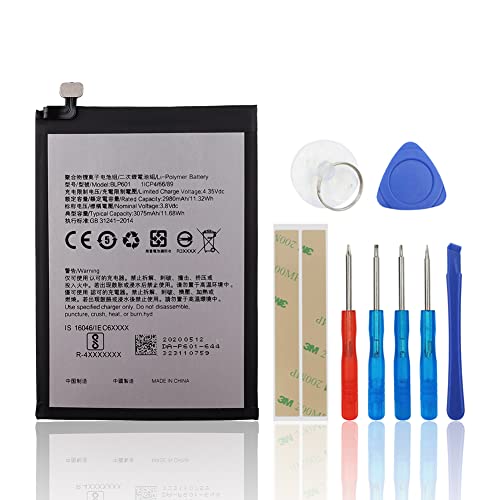 SwarKing Replacement Battery Compatible with BLP601 Oppo A53 A53T A53M A59 A59S F1S with Toolkit