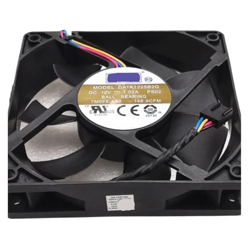 Ventilateur 12 cm de refroidissement DATA1225B2G 4300 tr/min DC 12V 1.02A pour boîtier PC