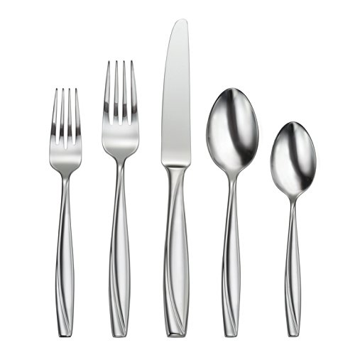 Oneida Camlynn Mirror 65 Piece Casual Flatware Set, 18/0 Stainless, Service for 12