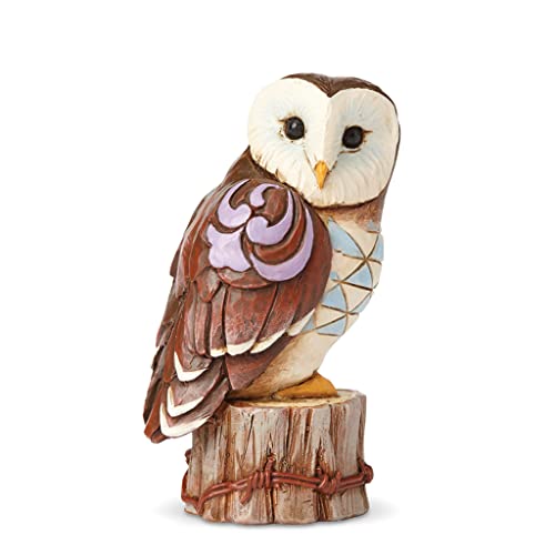Enesco Jim Shore Heartwood Creek Miniature Barn Owl Figurine 4055064 New Bird Mini, Multicolor, 3.5 Inch