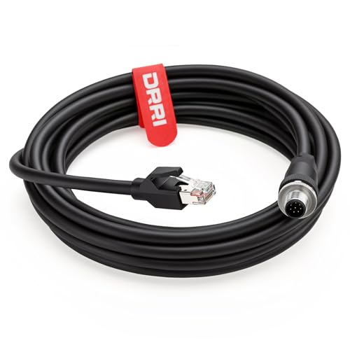 Cable M12 A-Code de 8 pines macho a RJ45 para cámaras Cognex de 5 metros 2