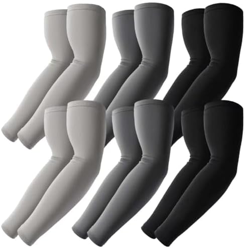 BHYTAKI Cooling Compression Arm Sleeves for Men Women,UPF50 UV Sun Protection Sleeves for Work Sport Tattoo Cover Up