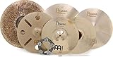 Meinl Cymbals Byzance Custom-Tailored Studio Cymbal Set with Free Byzance 16 Inches Trash Crash