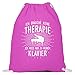 shirt-o-magic Klavierspieler: Therapie? Lieber Klavier - Baumwoll Gymsac -37cm-46cm-Fuchsia