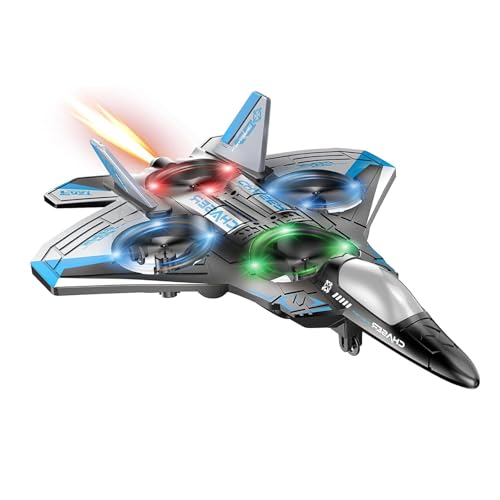 LARNMERN Remote Control Plane, 360°Rotatable with Light Foam Plane Airplane Toys Rc Planes for Adults Fit for Children, Adults and Beginners Gift for Children Aged 3-12