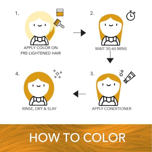Image of Paradyes Semi-permanent Honey Blonde DIY Conditioner Based Hair Colour 120 gm and Lighten Up! Bleach Pack 30 Vol. for all Hair Types