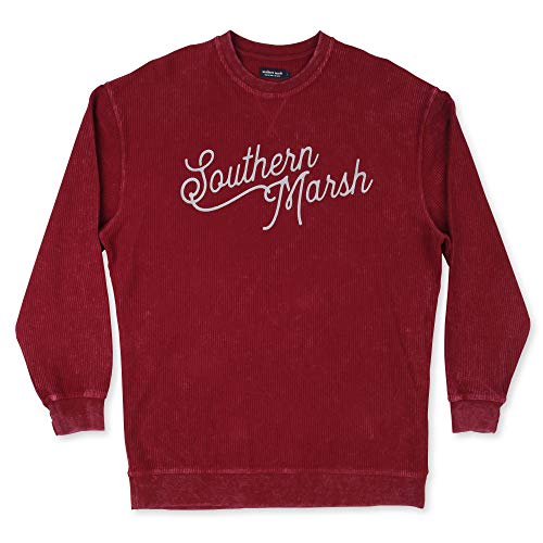 Image of Southern Marsh Women's Sunday Morning - Washed Cord Pullover Sweater - Classic Comfortable Outerwear
