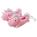 Smoko Adorable Plush Unicorn Heated Foot Warmer Slippers, Powered by USB (White) (USB-Heated-Pink)