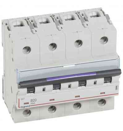 Disjoncteur DX³ 50kA - 4P 400V~ - 20A - courbe B - 6 modules