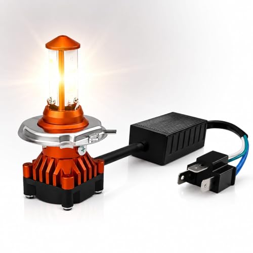 Generic CYT H4 LED Motorcycle Headlight Bulb 40W Orange - Image 7