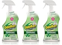 OdoBan Ready-to-Use Disinfectant and Odor Eliminator, Set of 3 Spray Bottles, 32 Ounces Each, Original Eucalyptus Scent