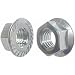 SNUG Fasteners (SNG269) Fifty (50) 1/4-20 Zinc Plated Serrated Flange Hex Lock Nuts