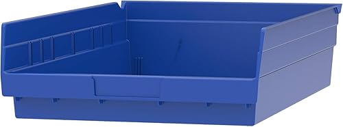 Vista 25 de Akro-Mils 30178 - Caja de plástico para estantes anidados, (18 x 11 x 4 pulgadas), verde, (paquete de 12)