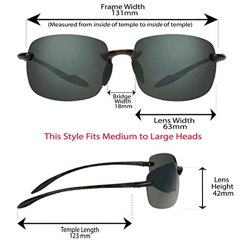 proSPORT Bifocal Sunglasses Readers Men WomenLightweight Rimless3