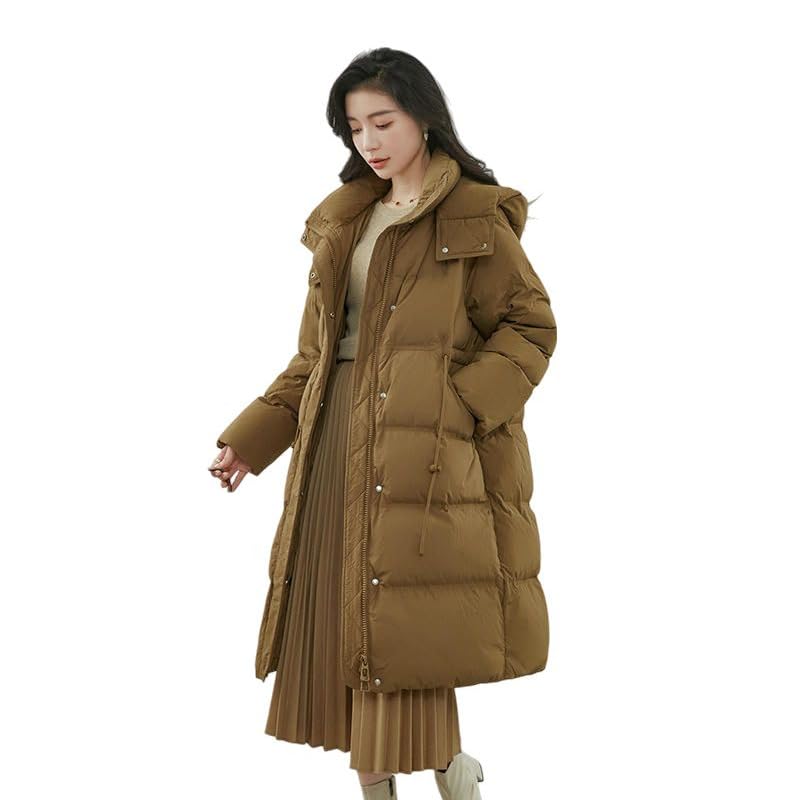 Doudoune longue d'hiver femme ajustée contre le froid polaire