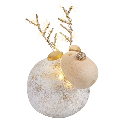 Renne en béton LED Hellum blanc chaud avec piles LR44 - 2